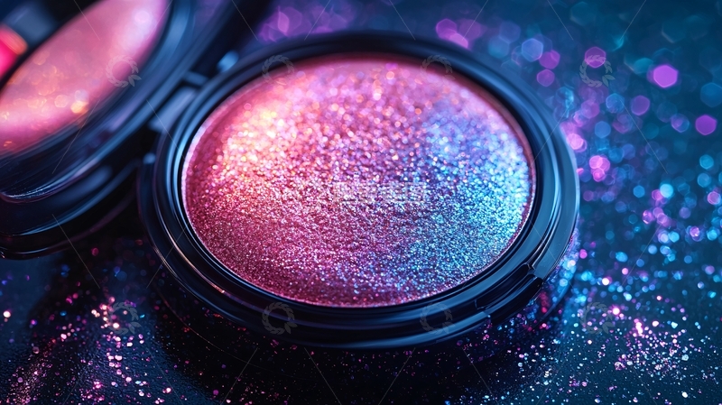 高清大图下载【趣麦麦图】色彩斑斓的彩妆粉饼