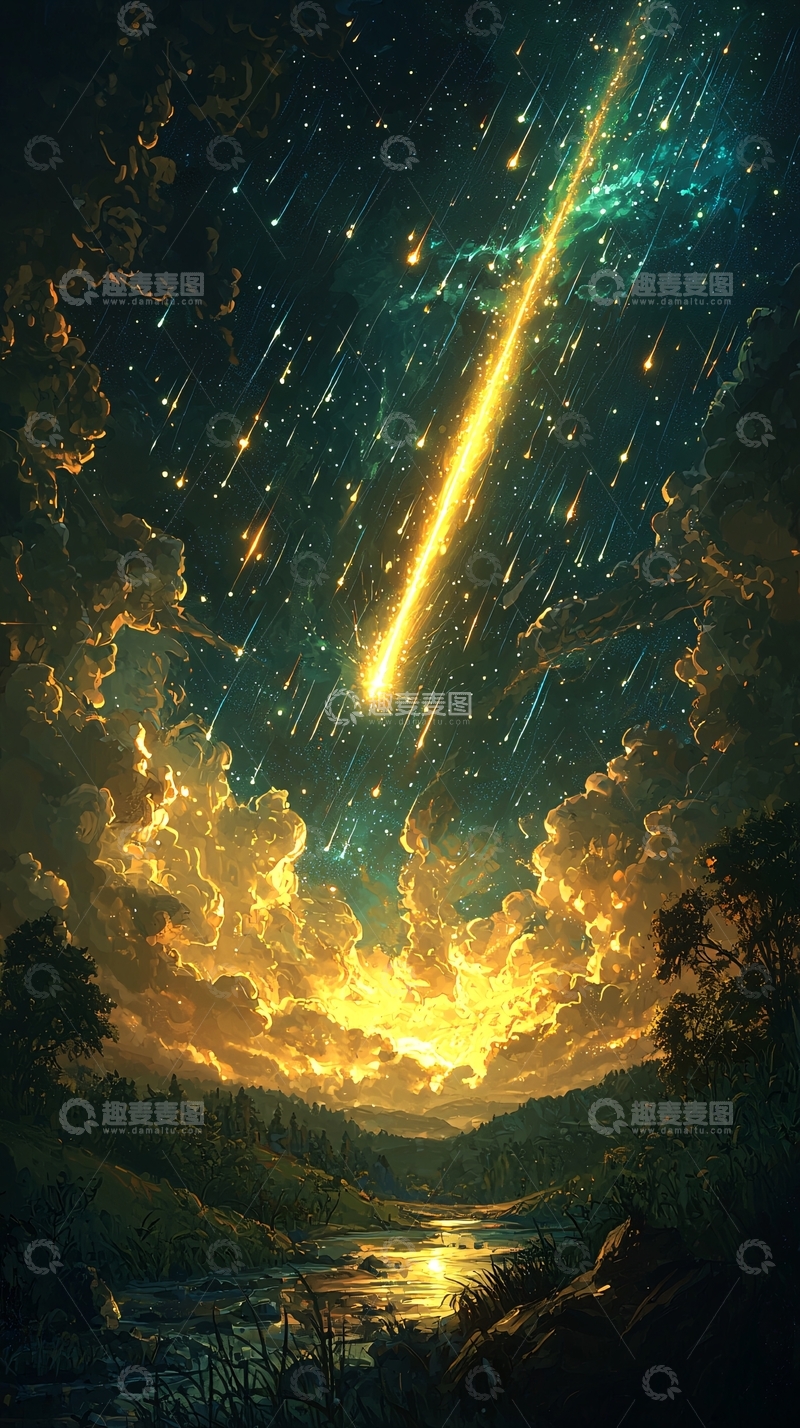 高清大图下载【趣麦麦图】流星雨
