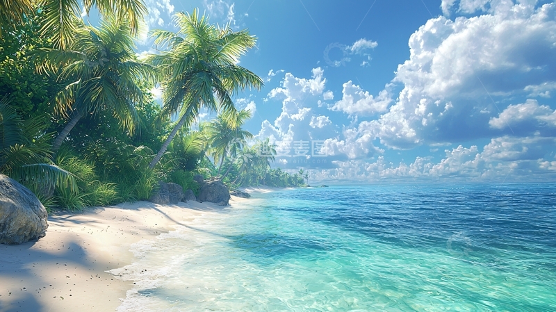 高清大图下载【趣麦麦图】热带海滩风光