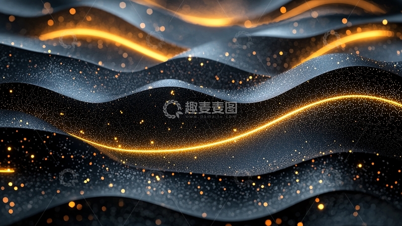 高清大图下载【趣麦麦图】黑色波浪材质