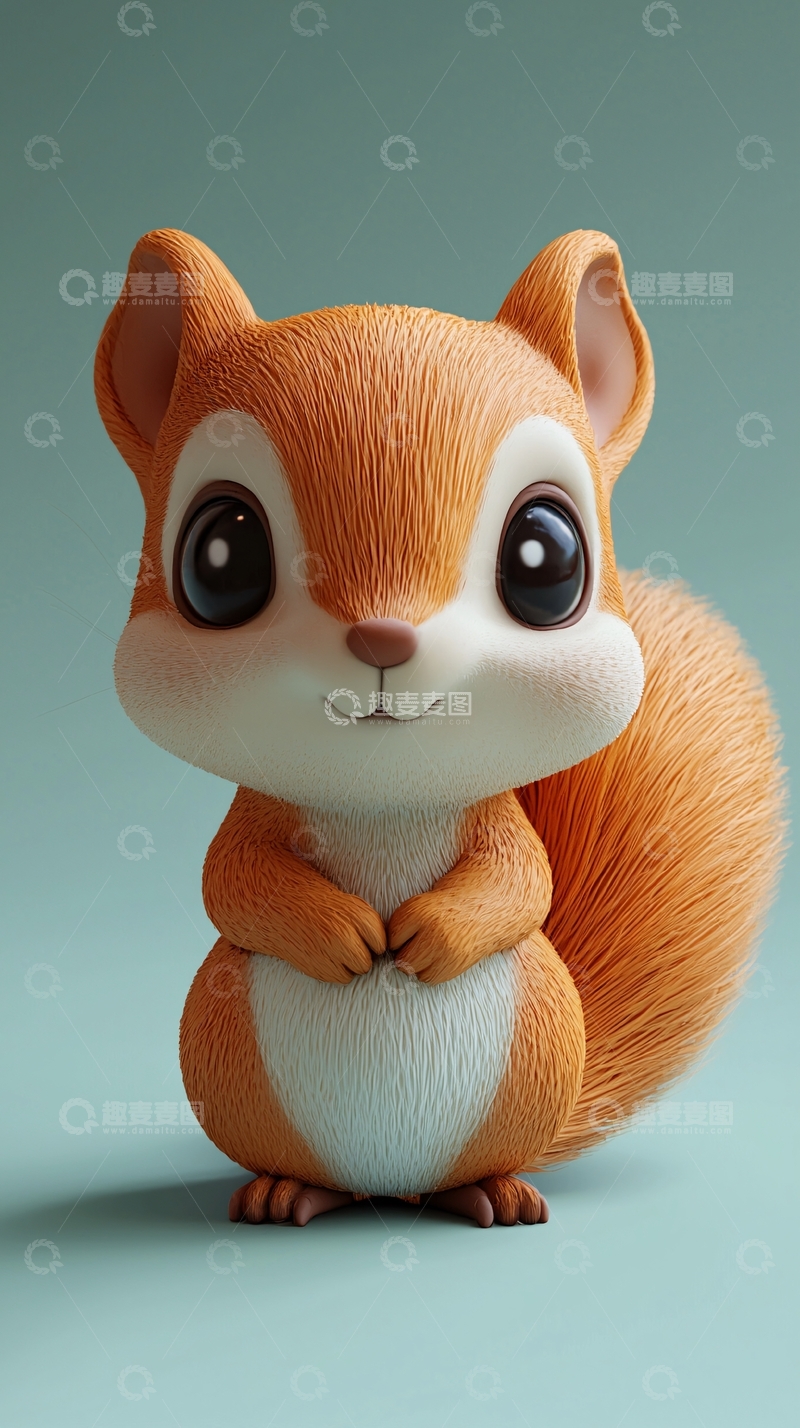 高清大图下载【趣麦麦图】萌宠小松鼠