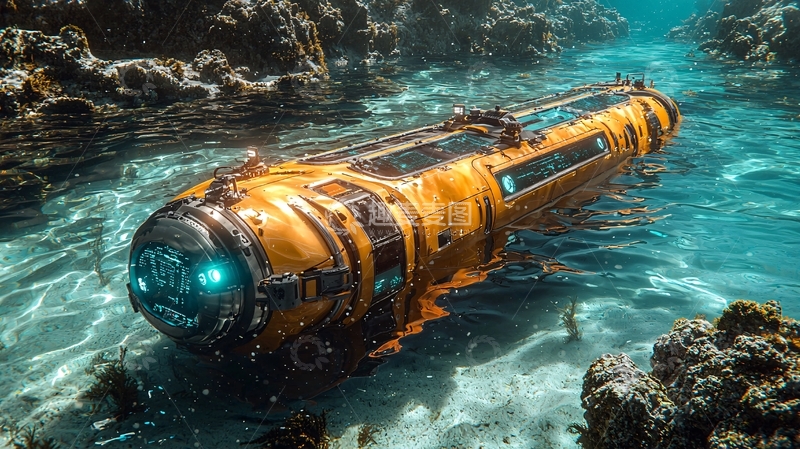 高清大图下载【趣麦麦图】水下机器人