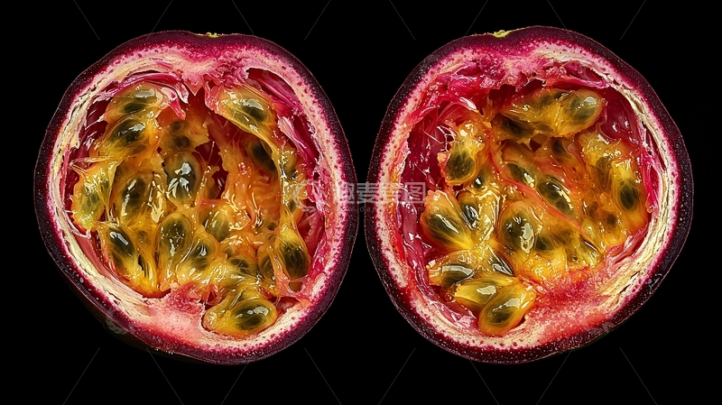 高清大图下载【趣麦麦图】切开的百香果1