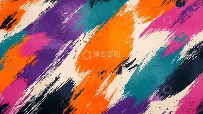 高清大图下载【趣麦麦图】彩色抽象涂鸦
