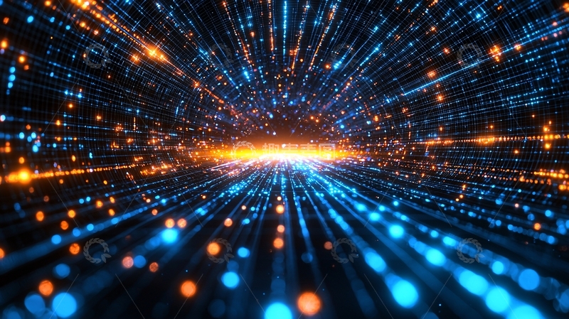 高清大图下载【趣麦麦图】光线飞速前进的隧道