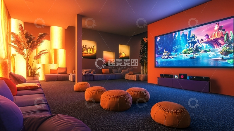 高清大图下载【趣麦麦图】高端家庭影院