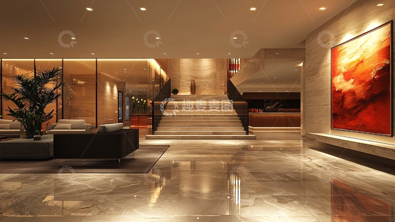 高清大图下载【趣麦麦图】豪华现代大堂