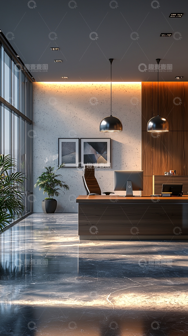 高清大图下载【趣麦麦图】现代办公室室内设计