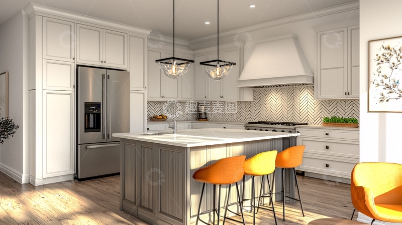 高清大图下载【趣麦麦图】现代简约风格厨房24