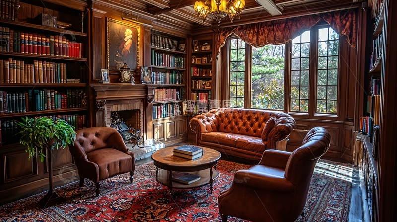 高清大图下载【趣麦麦图】书房