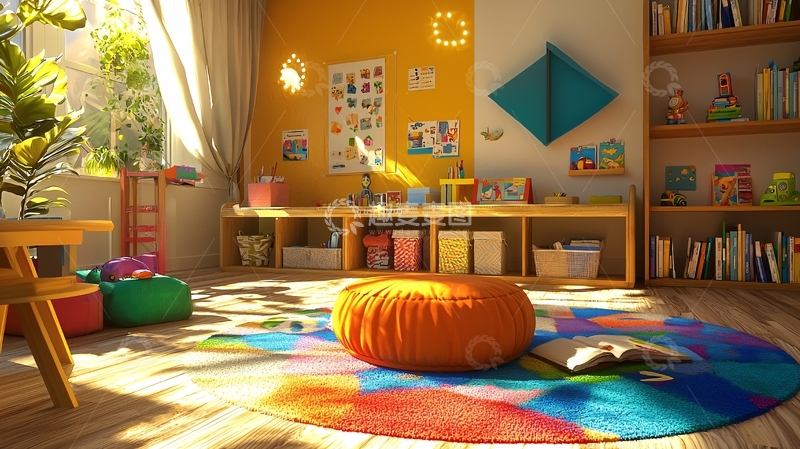 阳光洒进儿童房