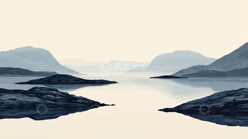 高清大图下载【趣麦麦图】宁静湖面