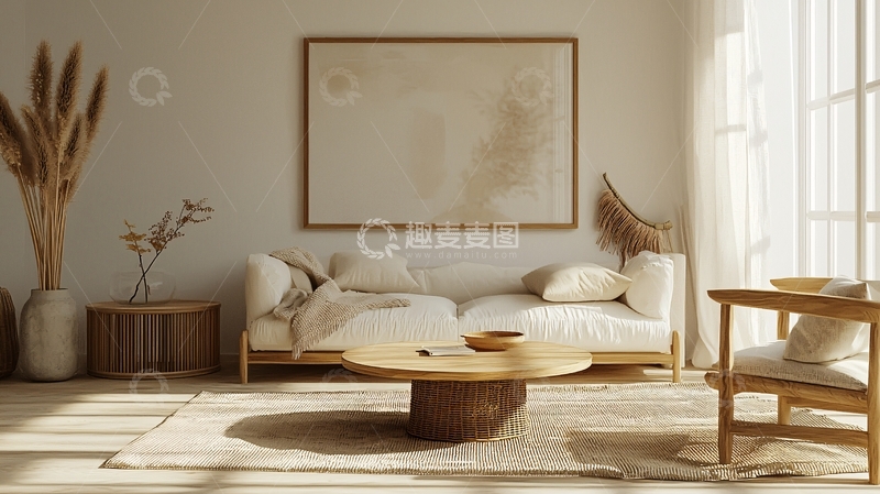 高清大图下载【趣麦麦图】极简风客厅家居设计