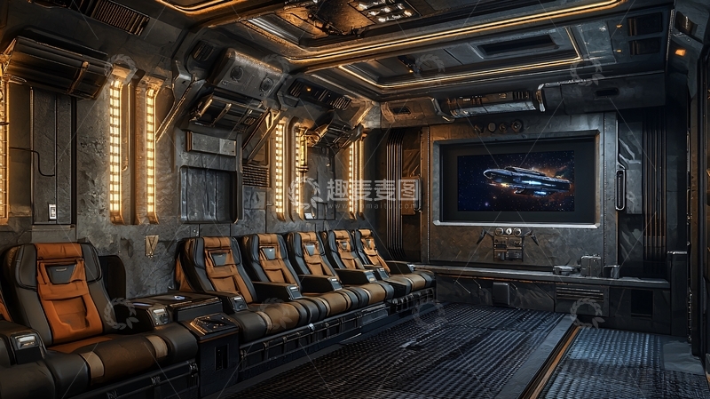 高清大图下载【趣麦麦图】未来感家庭影院