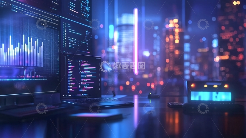 高清大图下载【趣麦麦图】未来都市夜景88