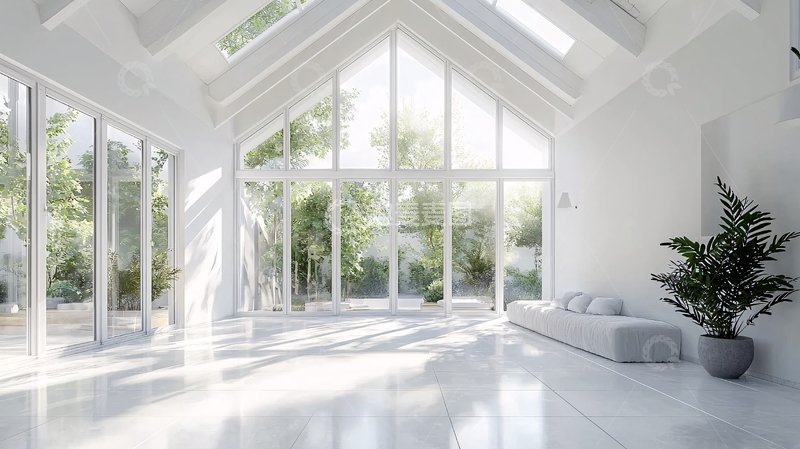 高清大图下载【趣麦麦图】极简白色现代风格大房子