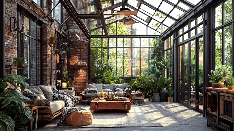 高清大图下载【趣麦麦图】阳光房室内设计