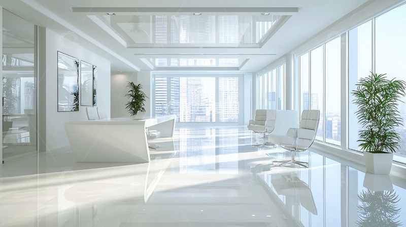 高清大图下载【趣麦麦图】现代简约白色办公室