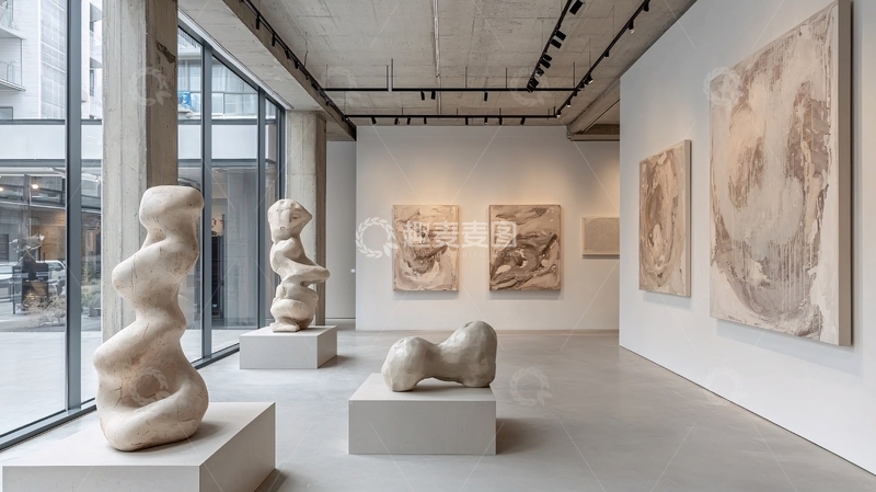 高清大图下载【趣麦麦图】画廊艺术品展览