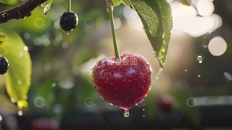 高清大图下载【趣麦麦图】心形樱桃