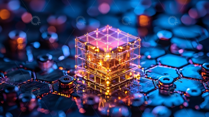 高清大图下载【趣麦麦图】科技感立方体2