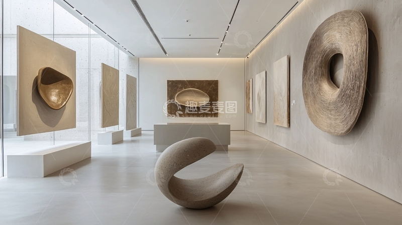 高清大图下载【趣麦麦图】现代艺术展厅