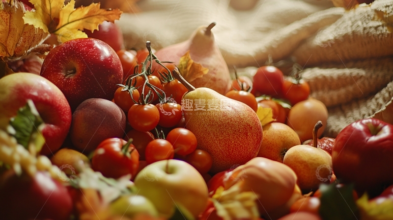 高清大图下载【趣麦麦图】秋季水果蔬菜