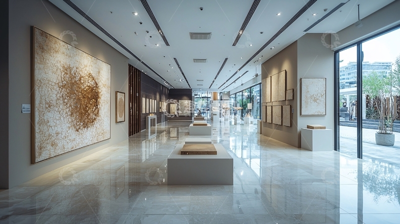 高清大图下载【趣麦麦图】现代艺术画廊内部
