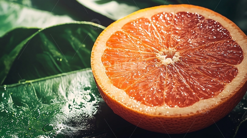 高清大图下载【趣麦麦图】红宝石柚子切片