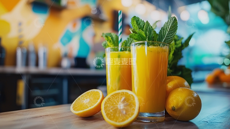 高清大图下载【趣麦麦图】橙汁