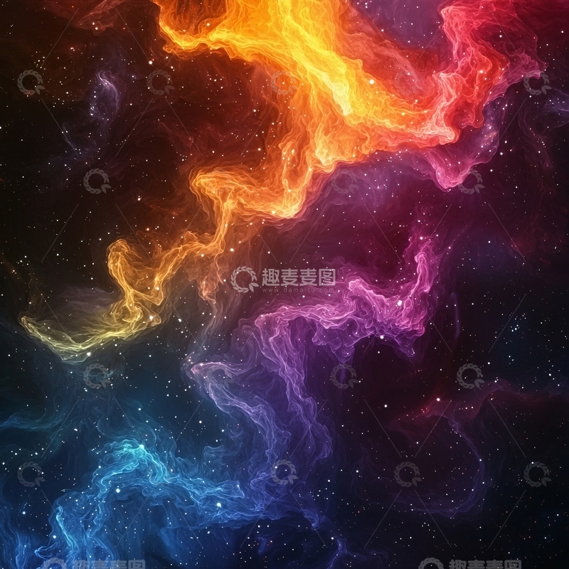 高清大图下载【趣麦麦图】绚丽星云