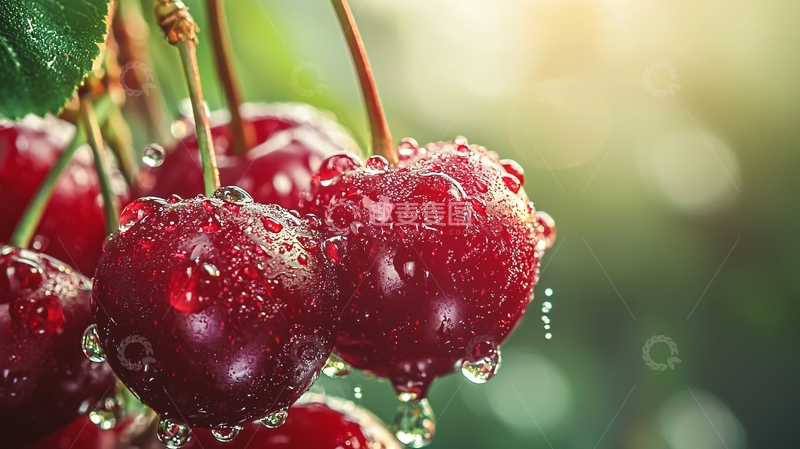 高清大图下载【趣麦麦图】新鲜红樱桃