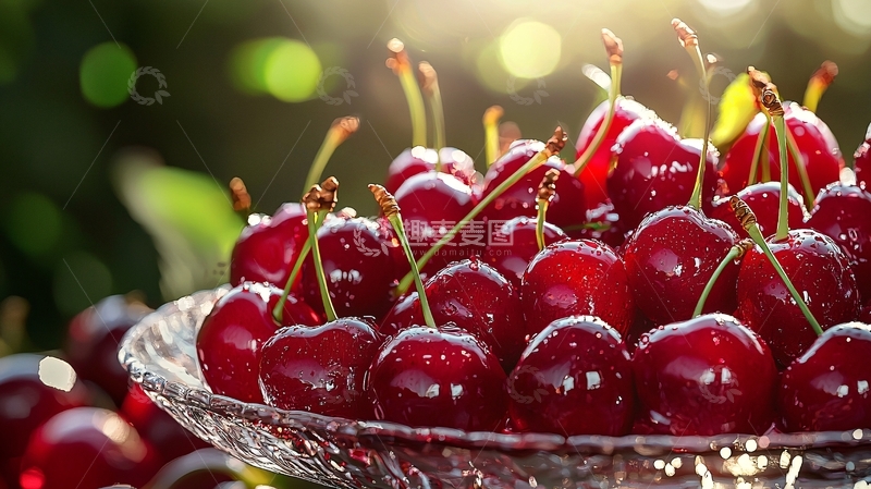 高清大图下载【趣麦麦图】新鲜红樱桃