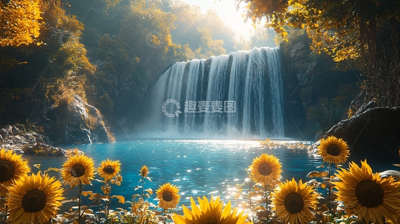 高清大图下载【趣麦麦图】瀑布25