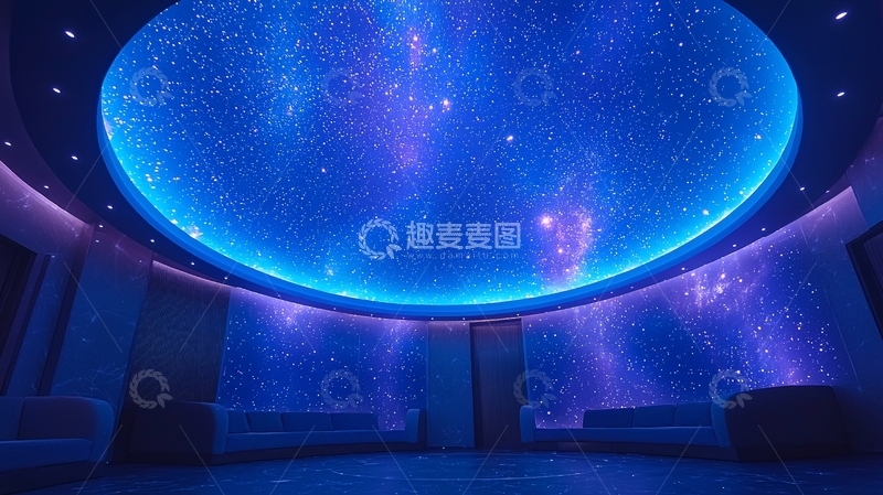 高清大图下载【趣麦麦图】星空穹顶房间