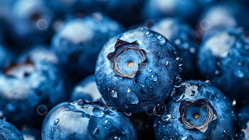 高清大图下载【趣麦麦图】蓝莓特写高清图片