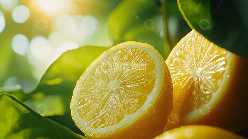 高清大图下载【趣麦麦图】阳光下切开的柠檬