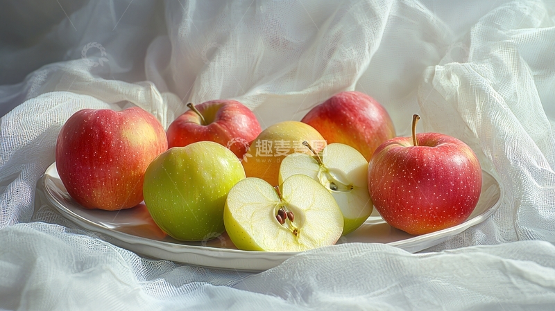 高清大图下载【趣麦麦图】苹果静物