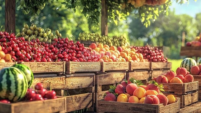 高清大图下载【趣麦麦图】水果摊位