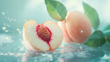 水花四溅的桃子