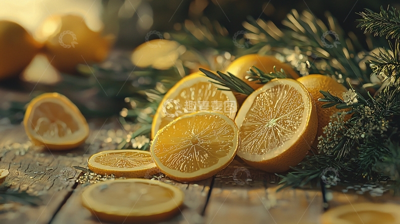 高清大图下载【趣麦麦图】柠檬切片1