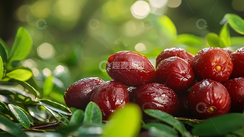 高清大图下载【趣麦麦图】红润饱满的野生水果