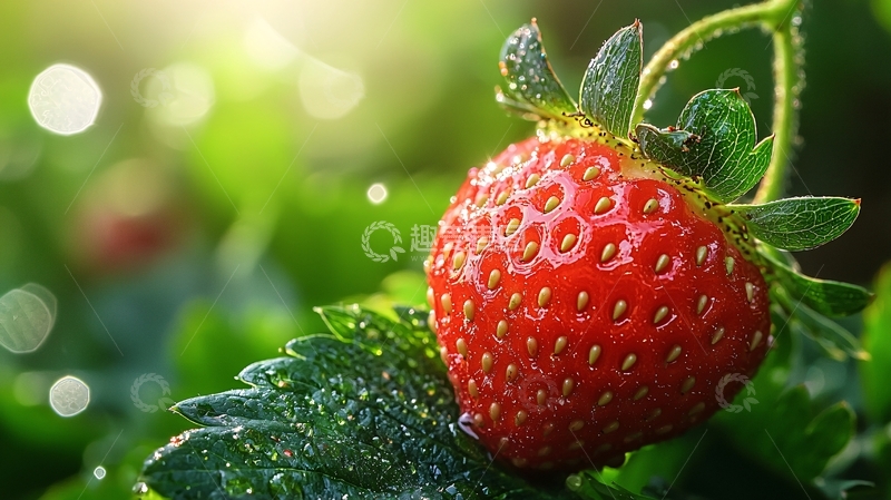 高清大图下载【趣麦麦图】-新鲜草莓4