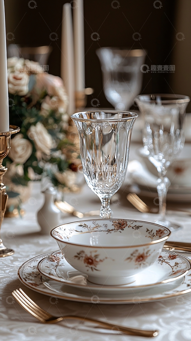 高清大图下载【趣麦麦图】精致的餐桌布置