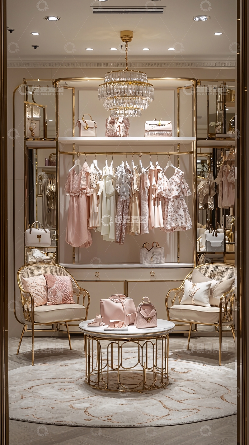 高清大图下载【趣麦麦图】精致优雅的服装店内部