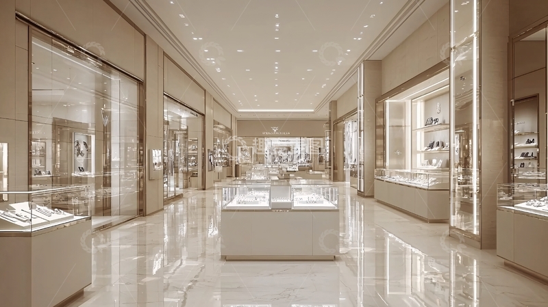 高清大图下载【趣麦麦图】精致珠宝店内部场景