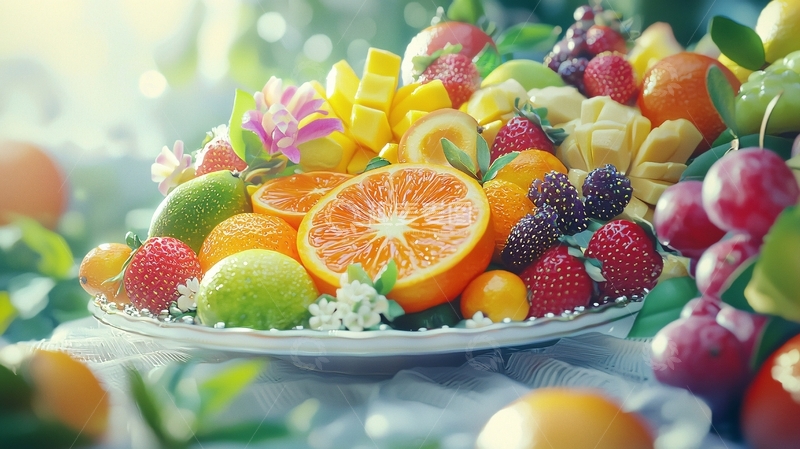 高清大图下载【趣麦麦图】新鲜水果拼盘