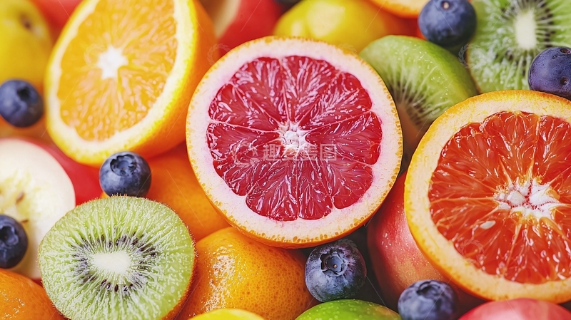 高清大图下载【趣麦麦图】新鲜水果拼盘