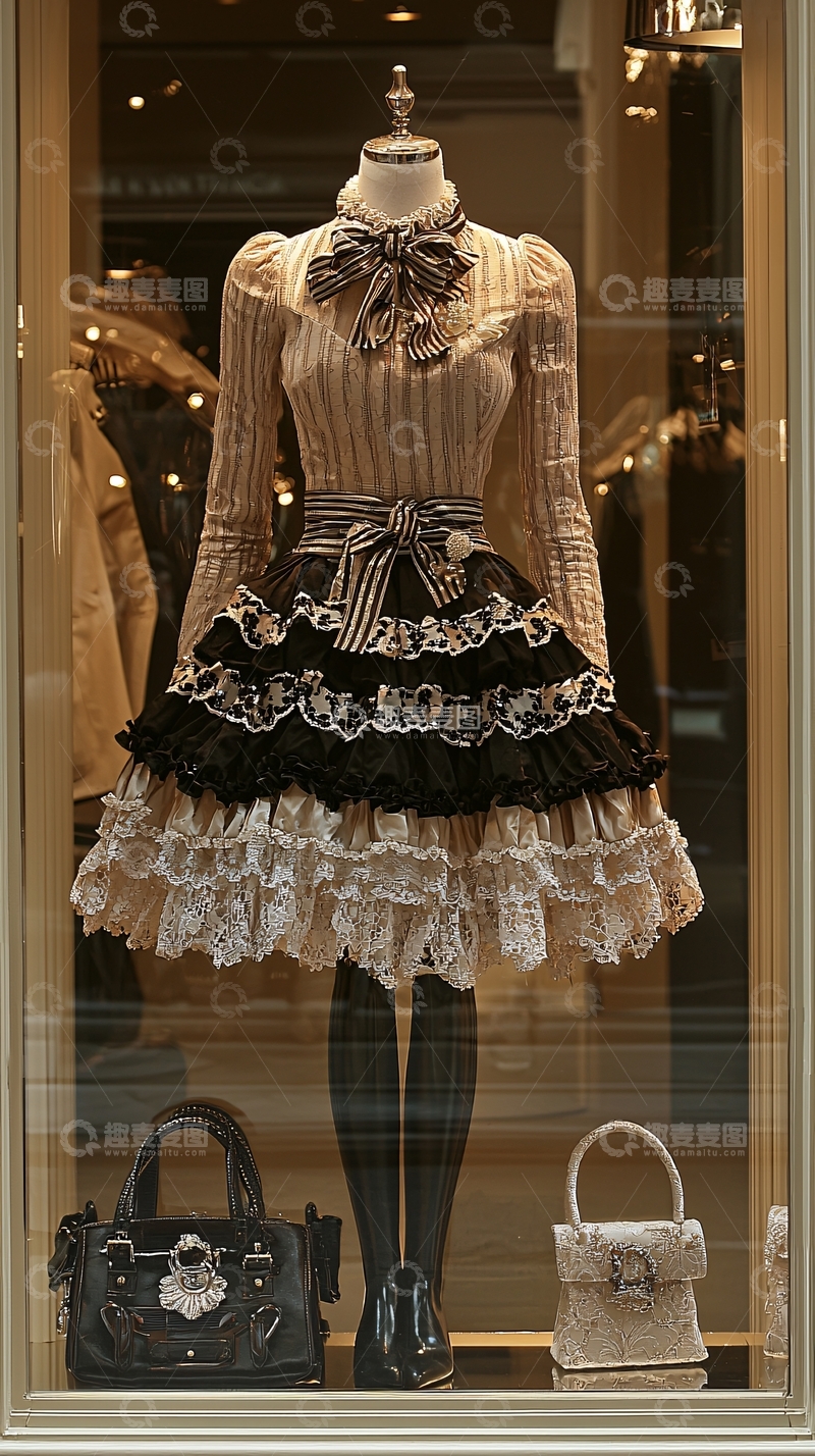高清大图下载【趣麦麦图】洛丽塔风格连衣裙