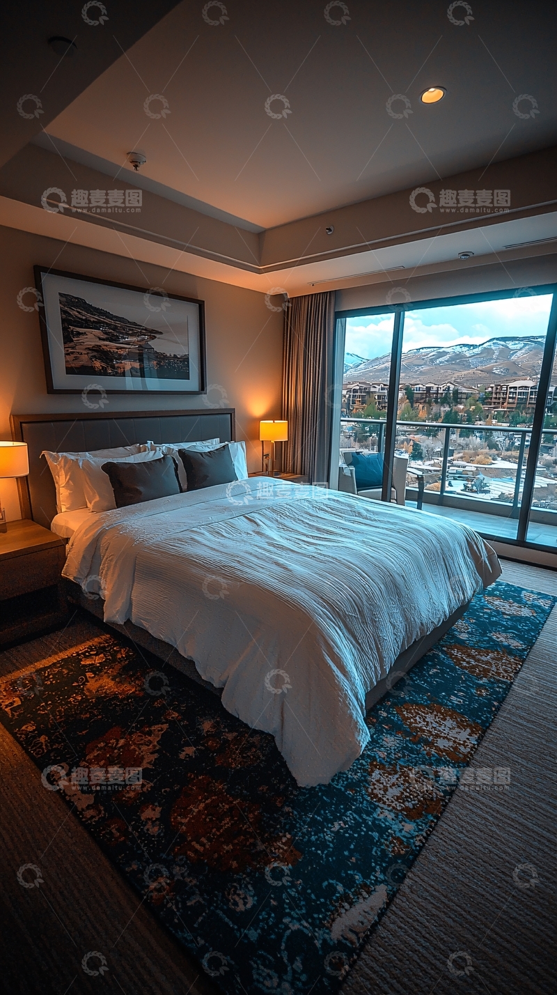 高清大图下载【趣麦麦图】豪华酒店卧室